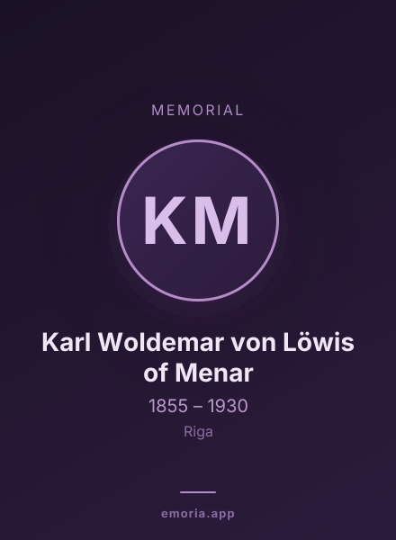 Memorial portrait of Karl Woldemar von Löwis of Menar