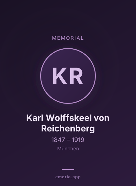 Memorial portrait of Karl Wolffskeel von Reichenberg