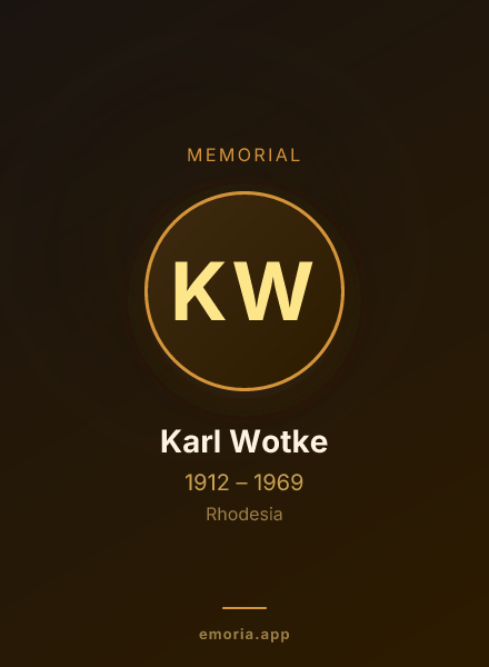 Memorial portrait of Karl Wotke