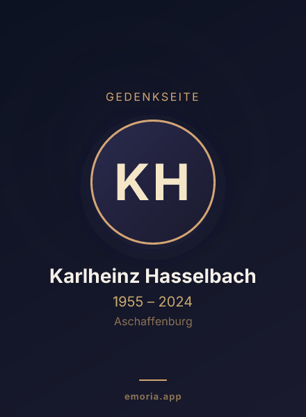 Gedenkportrait von Karlheinz Hasselbach