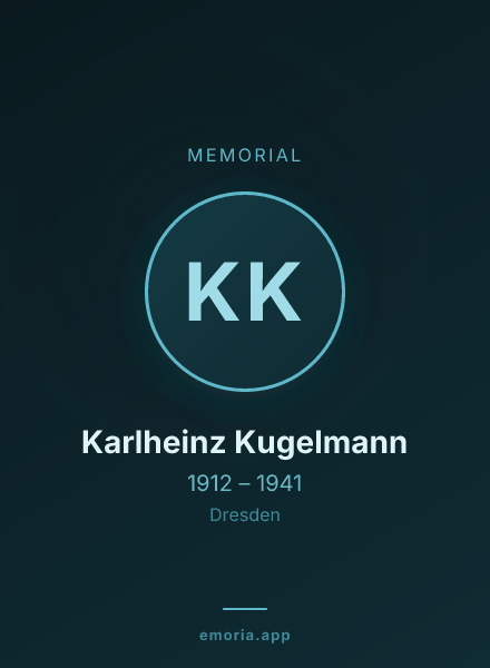 Memorial portrait of Karlheinz Kugelmann