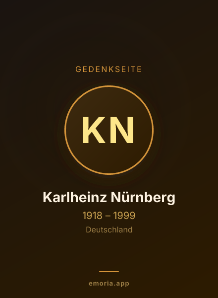 Gedenkportrait von Karlheinz Nürnberg