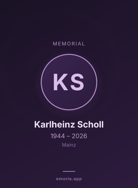 Memorial portrait of Karlheinz Scholl
