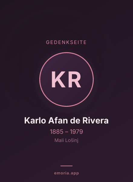 Gedenkportrait von Karlo Afan de Rivera