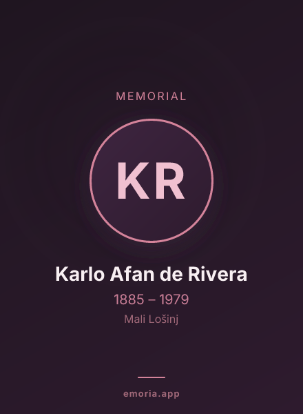 Memorial portrait of Karlo Afan de Rivera