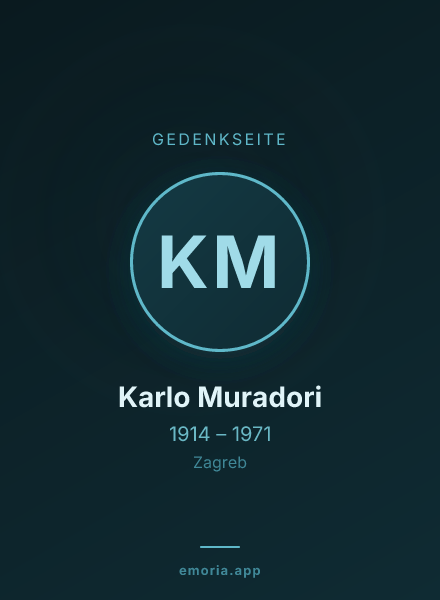 Gedenkportrait von Karlo Muradori