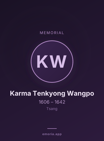 Memorial portrait of Karma Tenkyong Wangpo