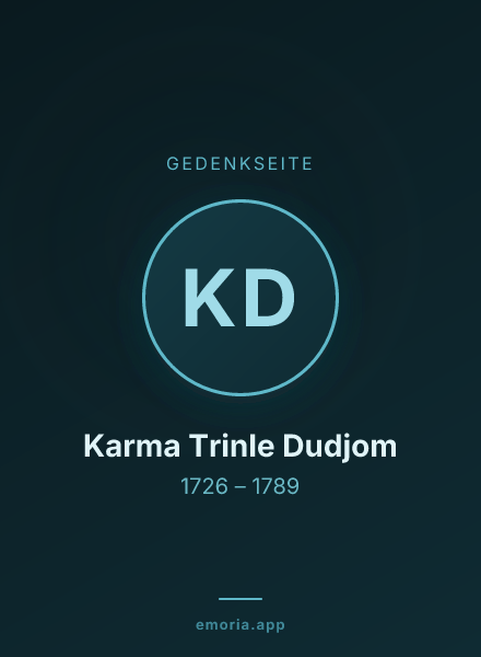 Gedenkportrait von Karma Trinle Dudjom