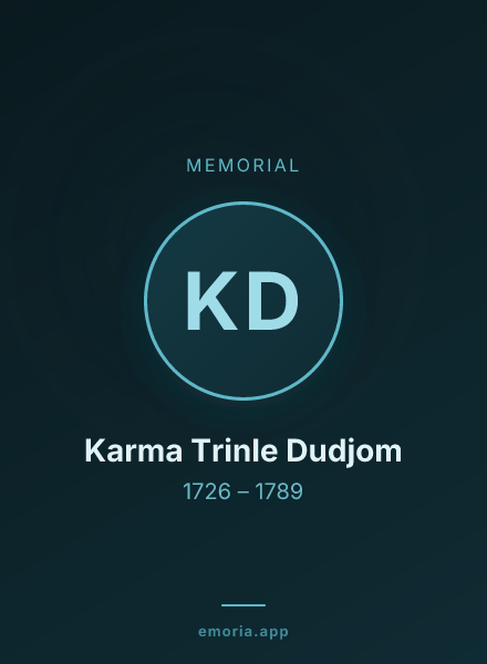 Memorial portrait of Karma Trinle Dudjom
