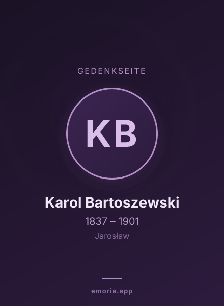 Gedenkportrait von Karol Bartoszewski