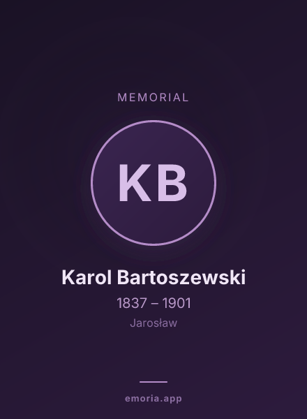 Memorial portrait of Karol Bartoszewski