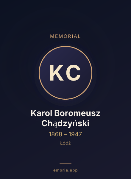 Memorial portrait of Karol Boromeusz Chądzyński