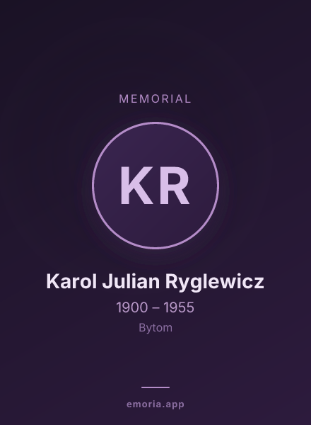 Memorial portrait of Karol Julian Ryglewicz