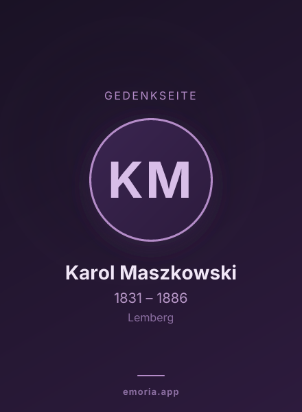 Gedenkportrait von Karol Maszkowski