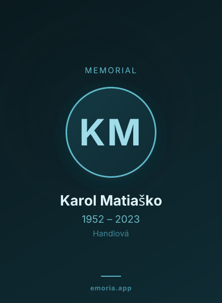 Memorial portrait of Karol Matiaško
