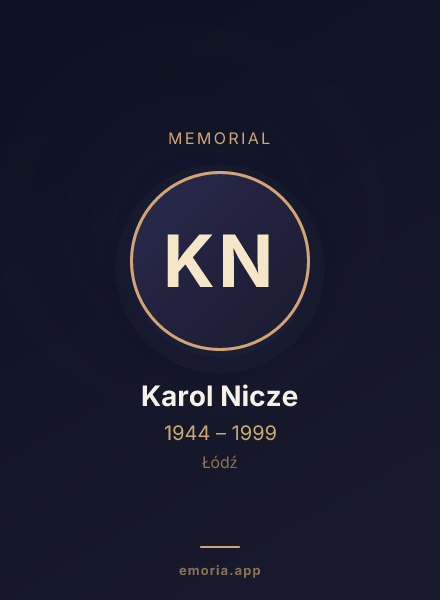 Memorial portrait of Karol Nicze