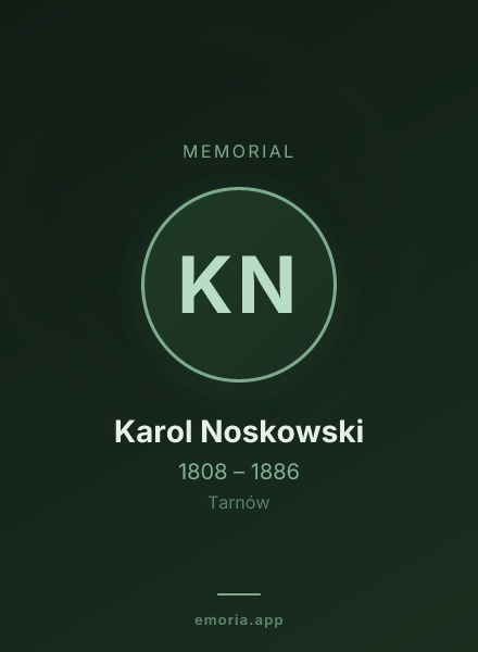 Memorial portrait of Karol Noskowski