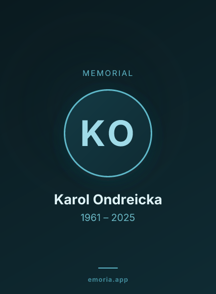 Memorial portrait of Karol Ondreicka