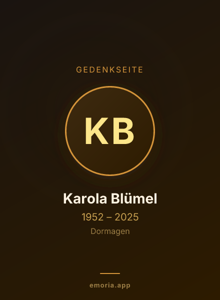 Gedenkportrait von Karola Blümel