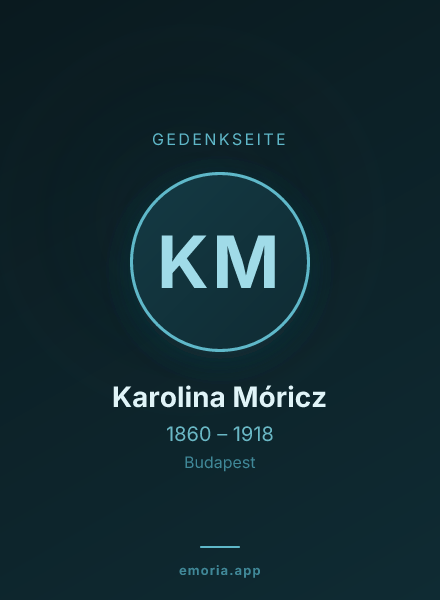Gedenkportrait von Karolina Móricz