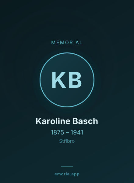 Memorial portrait of Karoline Basch