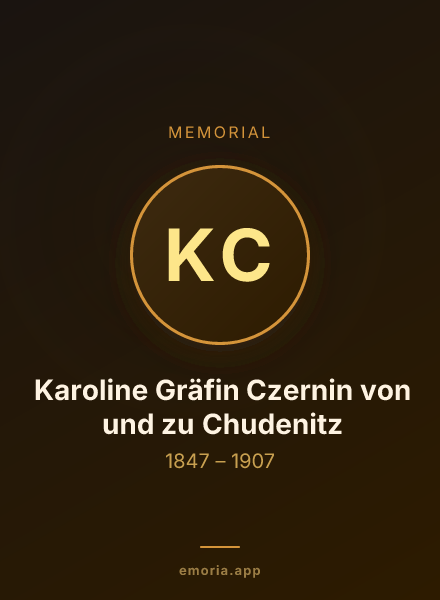 Memorial portrait of Karoline Gräfin Czernin von und zu Chudenitz