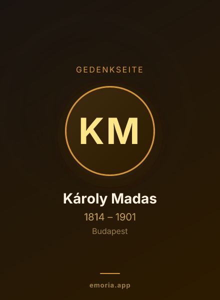 Gedenkportrait von Károly Madas