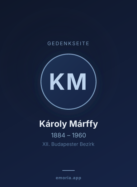 Gedenkportrait von Károly Márffy