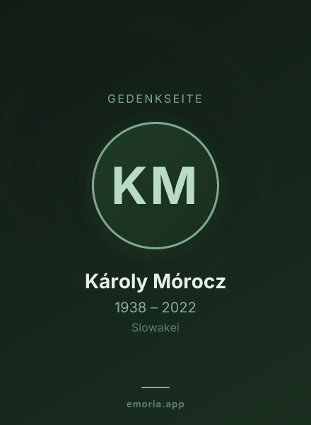 Gedenkportrait von Károly Mórocz