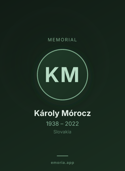 Memorial portrait of Károly Mórocz