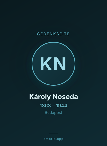 Gedenkportrait von Károly Noseda