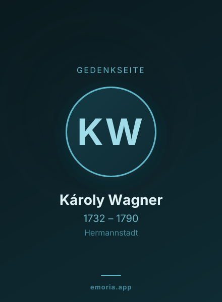 Gedenkportrait von Károly Wagner