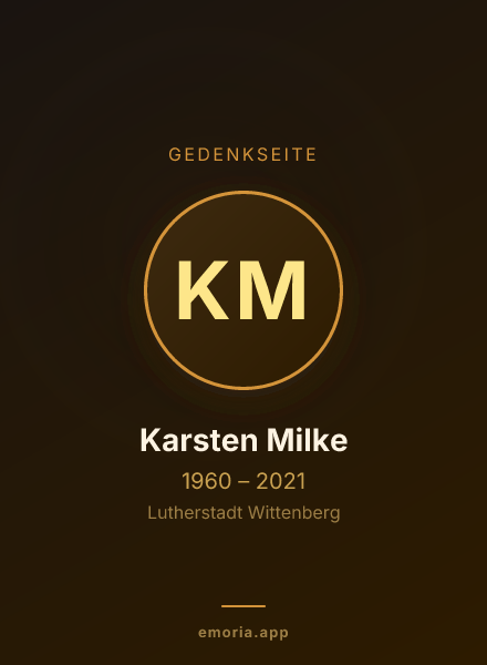 Gedenkportrait von Karsten Milke