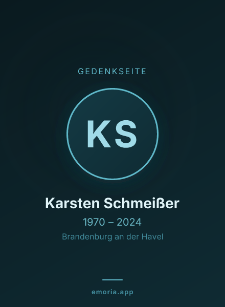 Gedenkportrait von Karsten Schmeißer
