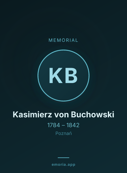 Memorial portrait of Kasimierz von Buchowski