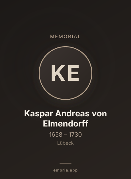 Memorial portrait of Kaspar Andreas von Elmendorff