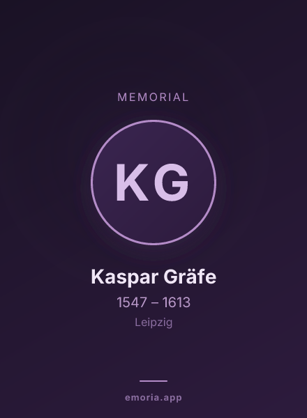 Memorial portrait of Kaspar Gräfe