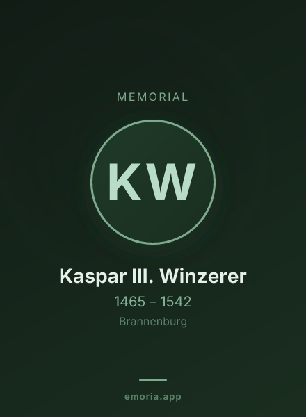 Memorial portrait of Kaspar III. Winzerer