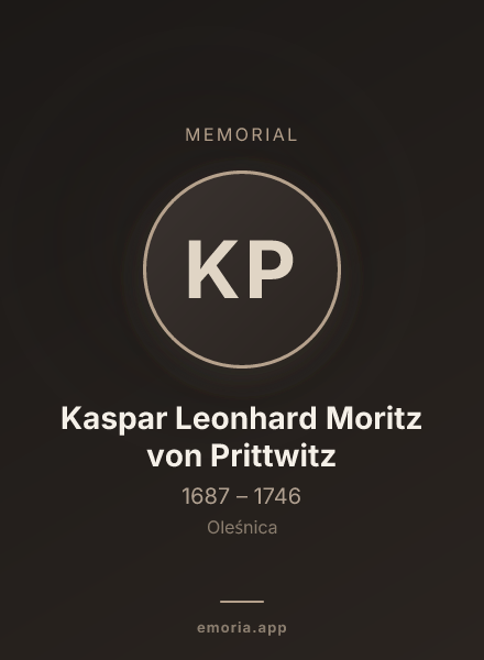Memorial portrait of Kaspar Leonhard Moritz von Prittwitz