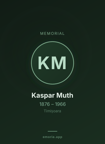 Memorial portrait of Kaspar Muth