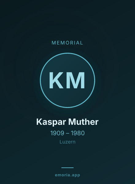 Memorial portrait of Kaspar Muther