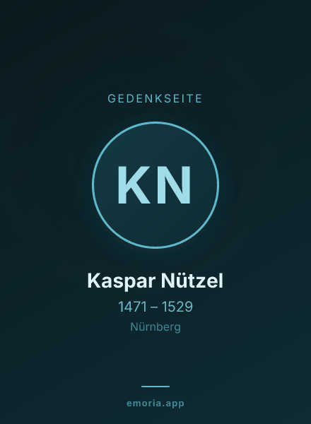 Gedenkportrait von Kaspar Nützel