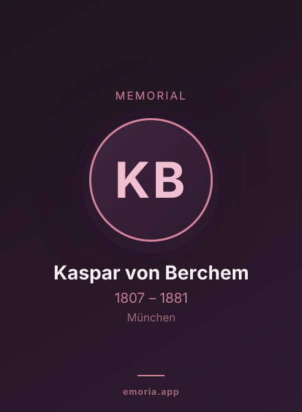 Memorial portrait of Kaspar von Berchem