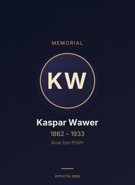 Memorial portrait of Kaspar Wawer