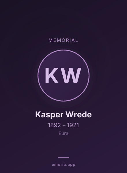 Memorial portrait of Kasper Wrede