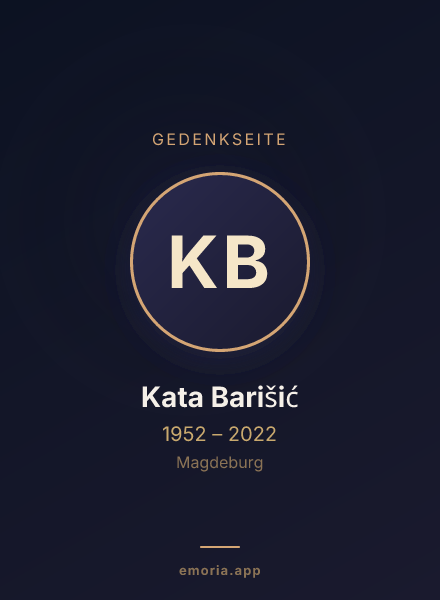 Gedenkportrait von Kata Barišić