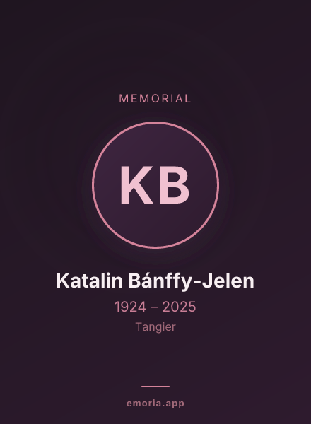 Memorial portrait of Katalin Bánffy-Jelen
