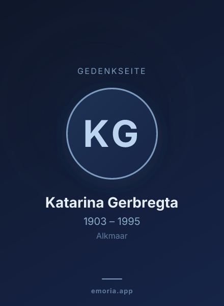 Gedenkportrait von Katarina Gerbregta