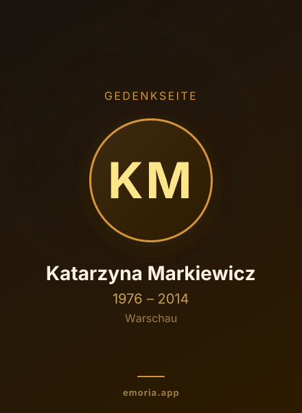 Gedenkportrait von Katarzyna Markiewicz