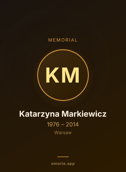 Memorial portrait of Katarzyna Markiewicz